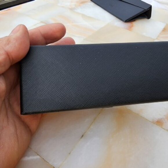 PRADA VPR 6T4 1BK-1O1 Round 48mm Gold Men’s Women’s Eyeglasses Frame posh - Picture 5 of 8